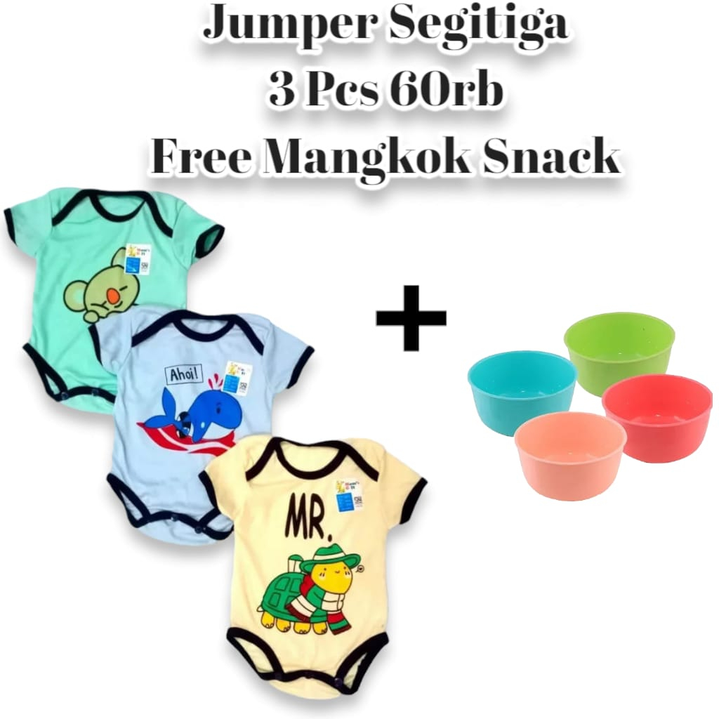 Jumper Segitiga 60RB dapat 3 Pcs Free Mangkok