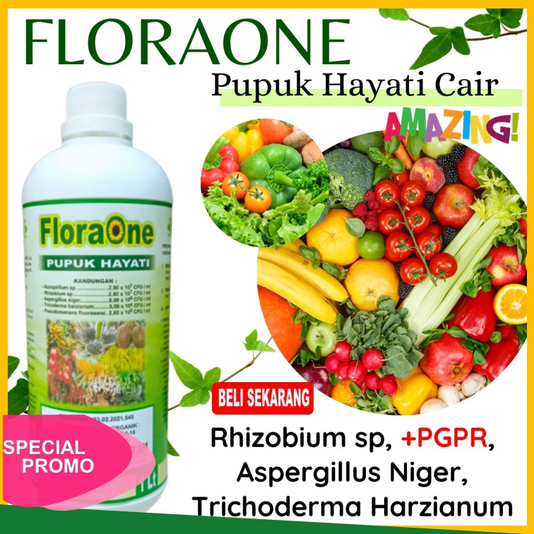 Pupuk Tricoderma Cair 1l, Pupuk Sayur Dan Buah Cair +PGPR Rhizobium SP Cair