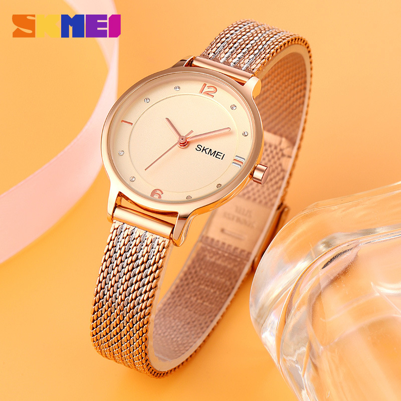 SKMEI 1874 Jam Tangan Wanita Analog Tali Stainless WATCHKITE WKOS