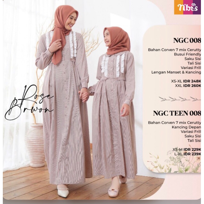 Nibras Gamis Dress Anak Remaja Perempuan NGC TEEN 008
