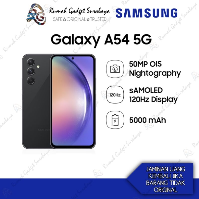 Samsung Galaxy A54 5G 8/256GB Bergaransi Resmi Samsung Indonrsia