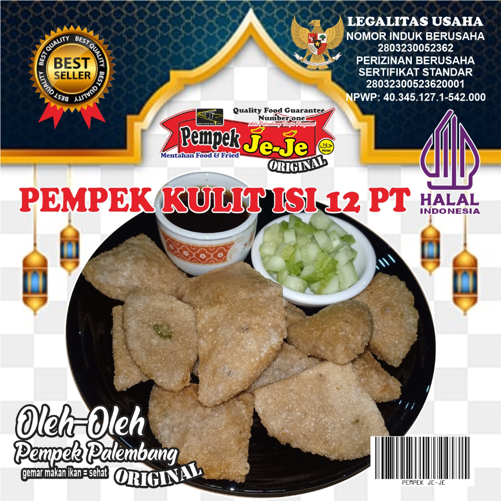 

PEMPEK KULIT ISI 12 PT, KUAH PEDAS