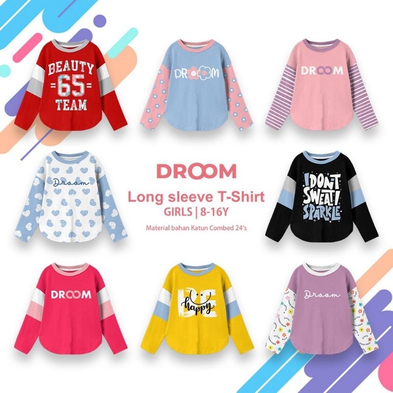 KAOS LENGAN PANJANG DROOM LONGSLEEVE T-SHIRT DROOM BY PADDLEKIDS PADDLE KIDS