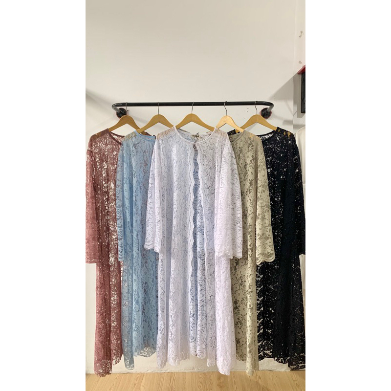 Abaya Brokat Outer/brokat/outer mewah/outermurah