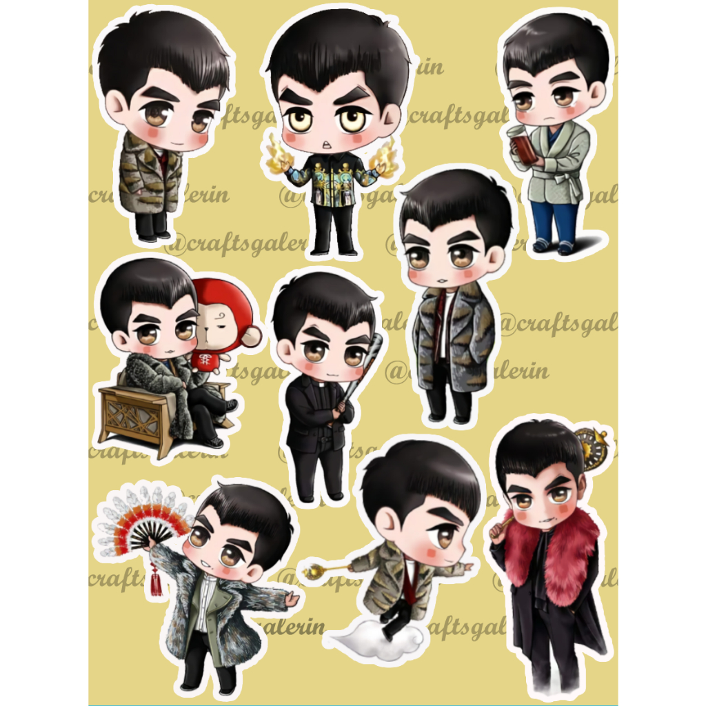 

Sticker Lee Seung Gi Jipsabu series Cartoon Chibi Jipsabu | Sticker Waterproof