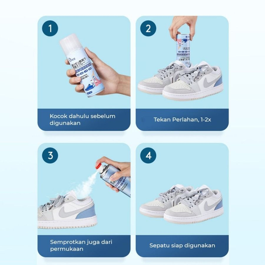 # HJ # Spray Penghilang Bau Sepatu / Semprotan Anti Bau Kaki / Parfum Penyegar Pengharum Pewangi Sepatu