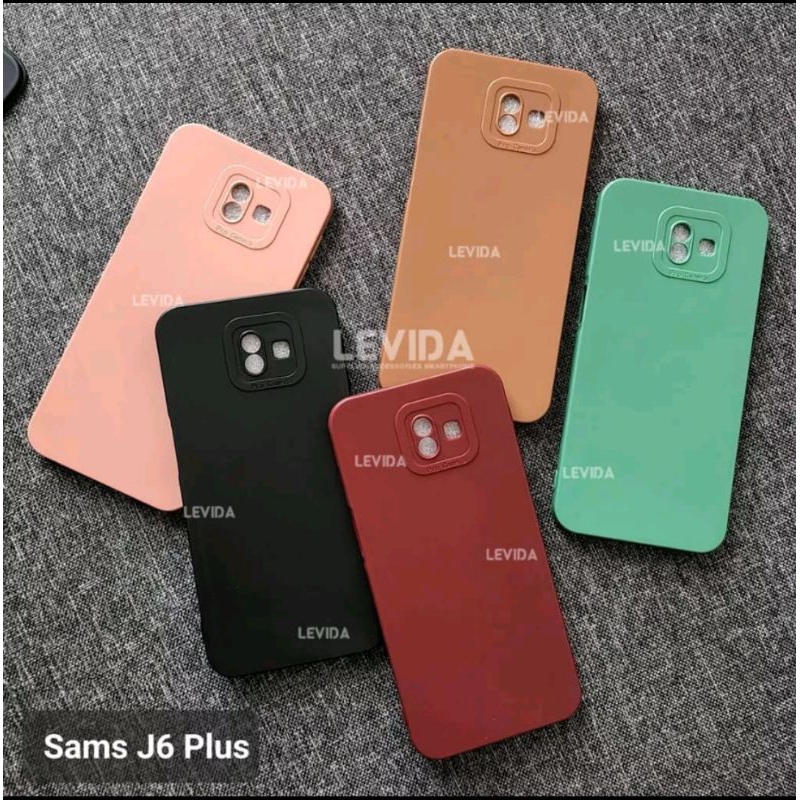 SAMSUNG J6+ SAMSUNG J6PLUS SOFTCASE SLIKON CASING PRO CAMERA MACARON TERBARU