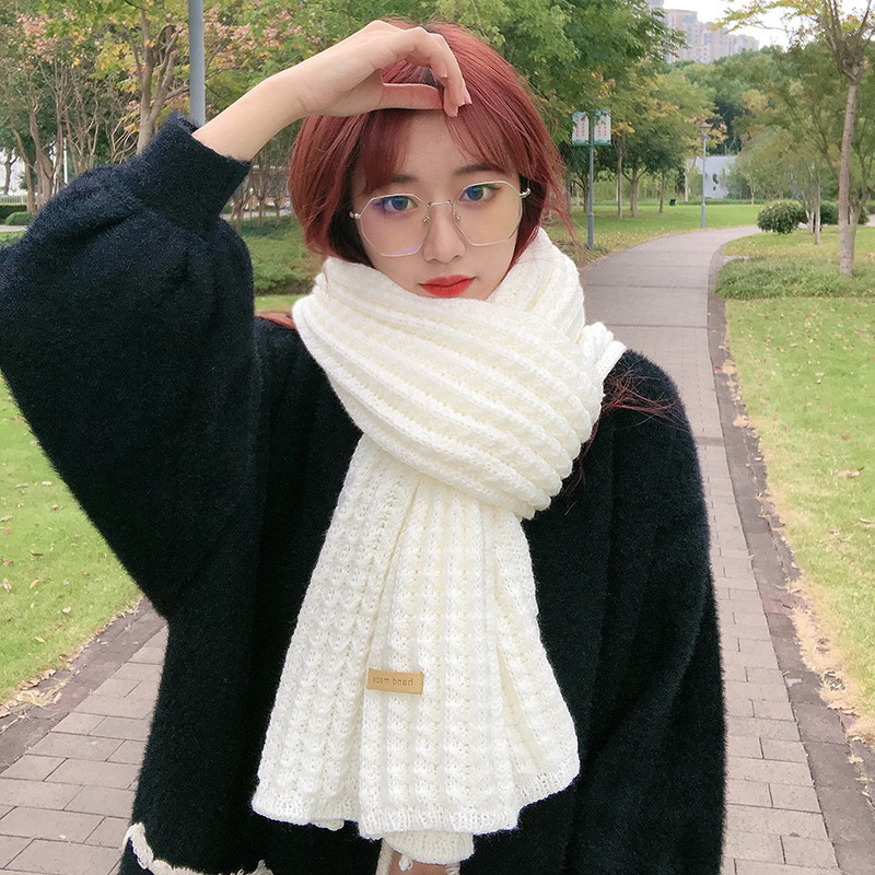 IMPORT MOLLAD Scarf Long New Infinity Wool Warm Ring Syal rajut Wool Winter Musim Dingin Korea Handmade