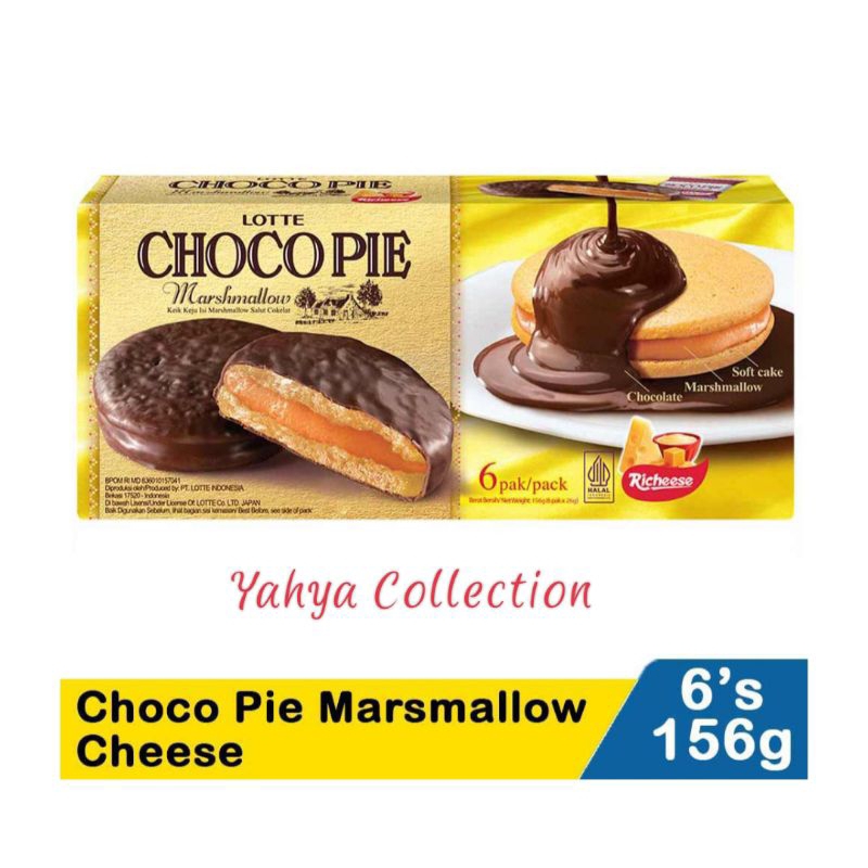 

Lotte choco pie marsmallow cheese isi 6 pcs