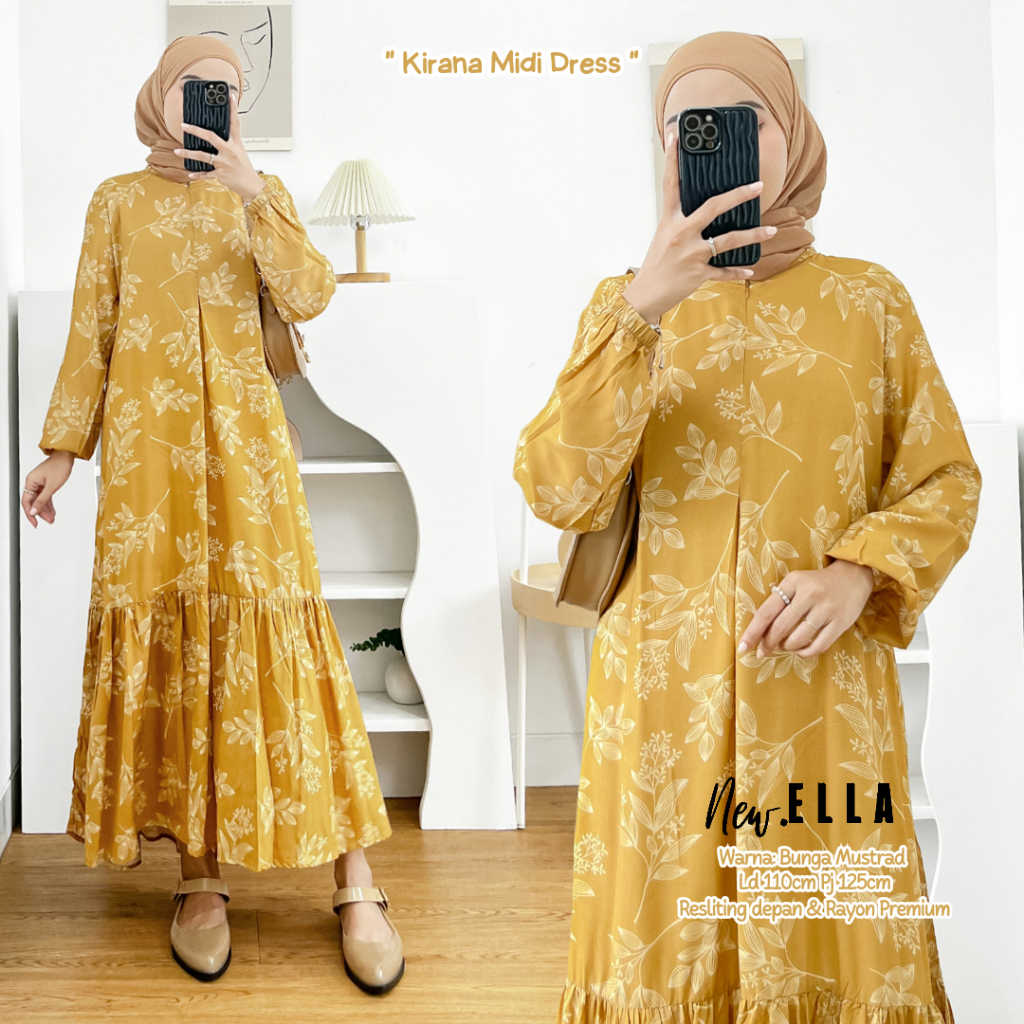 KIRANA MIDI DRESS BUSUI BY DLINK STORE / DRESS BUSUI