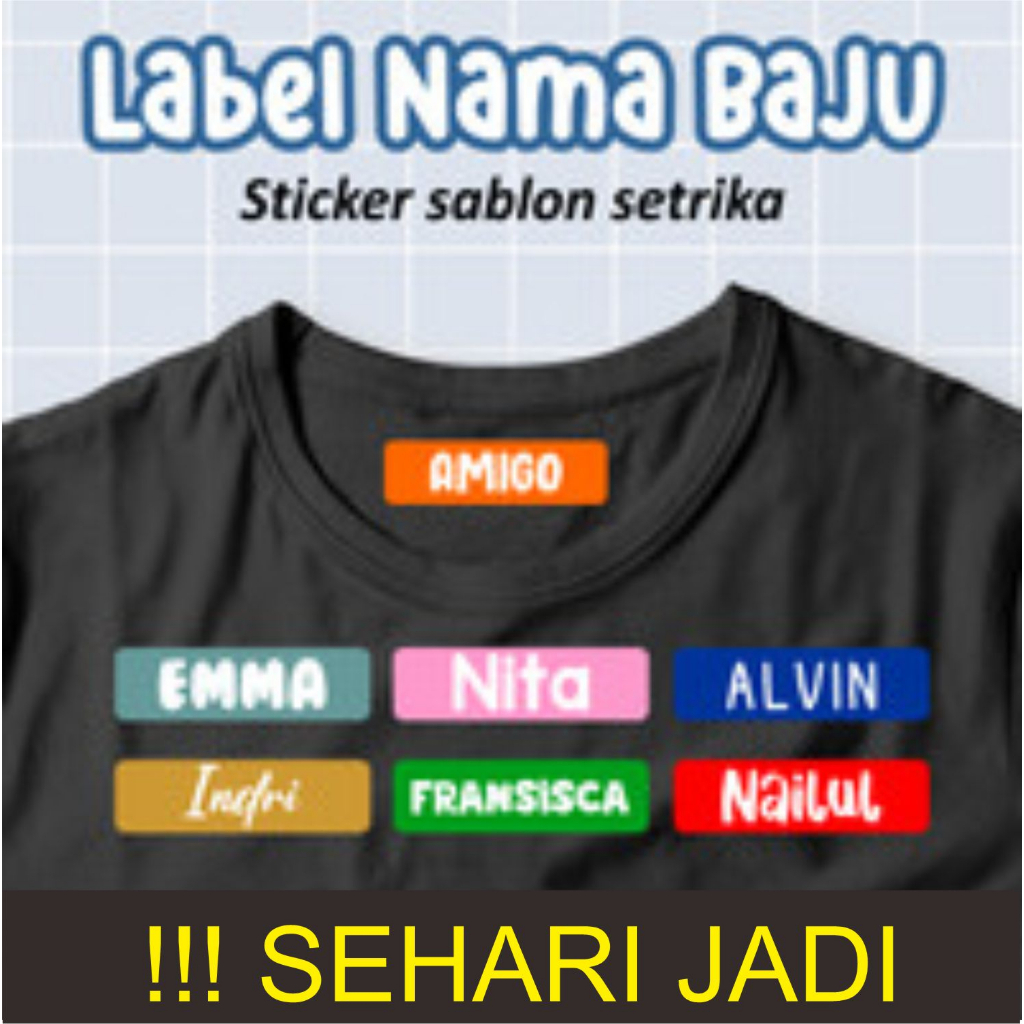 

!! SEHARI JADI Label Stiker SETRIKA | 50 pcs