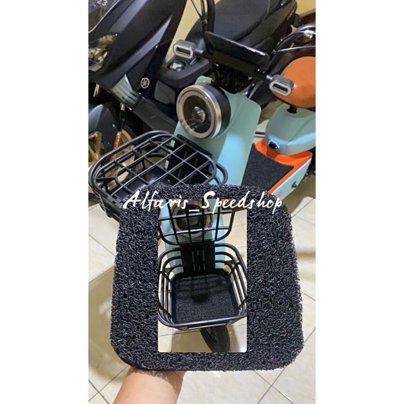 Karpet alas keranjang motor listrik motor charger warna lengkap karpet alas keranjang sepeda listrik