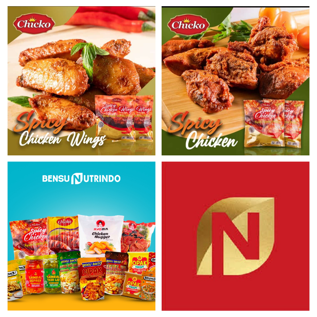 

CHICKO AYAM CHICKEN SPICY WING PARTING NUTRINDO FROZEN FOOD 400gr