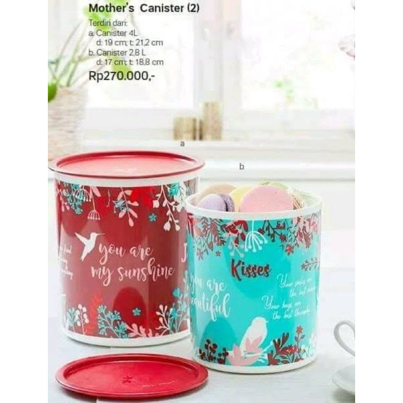 Tupperware Mother’s Canister Toples snack kerupuk