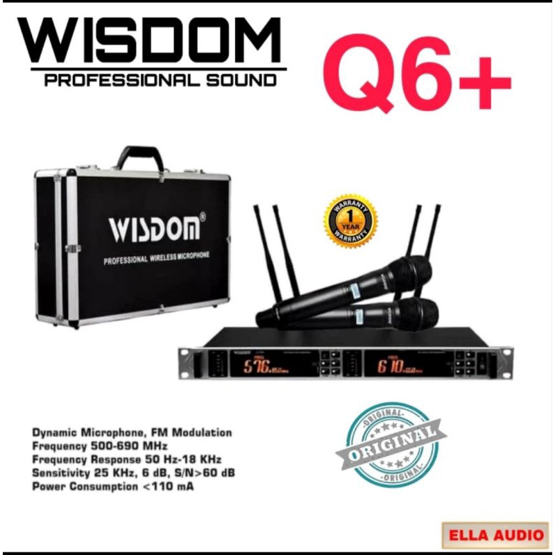 Wisdom Q6+ Microphone wireless Wisdom q6 original Handheld