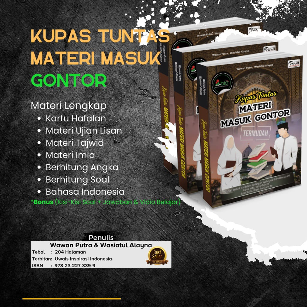 PROMO Buku Materi Bimbingan Belajar Masuk Gontor / Buku Bimago Gontor Original / Matri  Kupas Tuntas