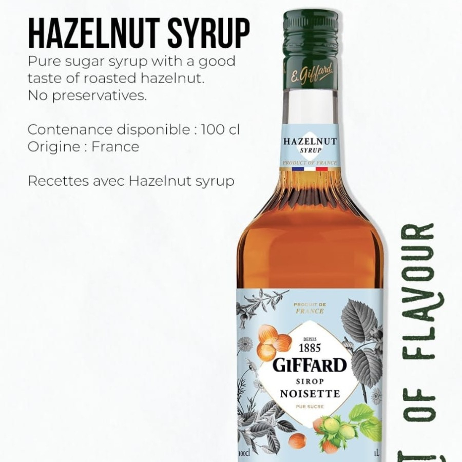 

Giffard Syrup Hazelnut (Hazelnut Sirup Giffard)