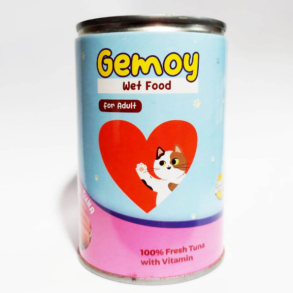 MAKANAN KALENG KUCING GEMOY ADULT KITTEN 400 GR