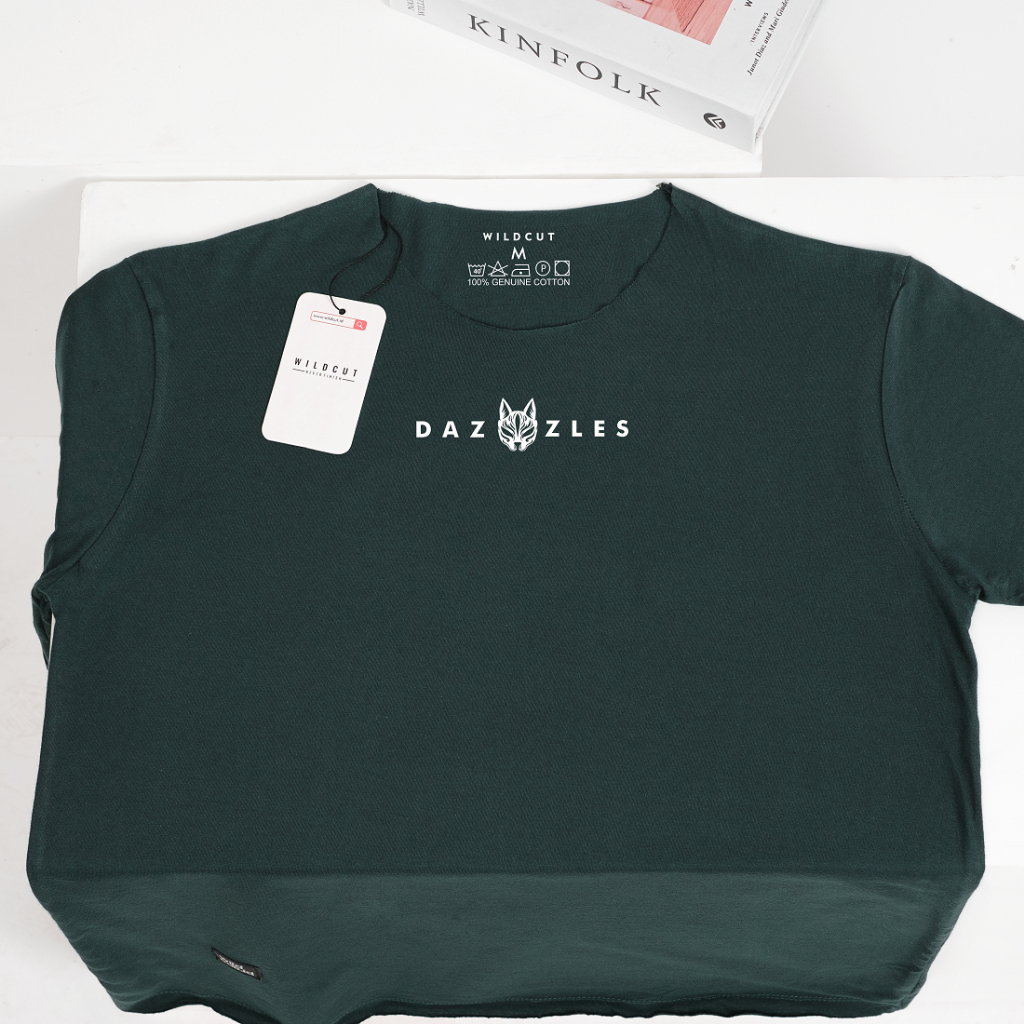 KAOS UNFINISHED PRIA DAN WANITA WILDCUT X DAZZLES - HIJAU