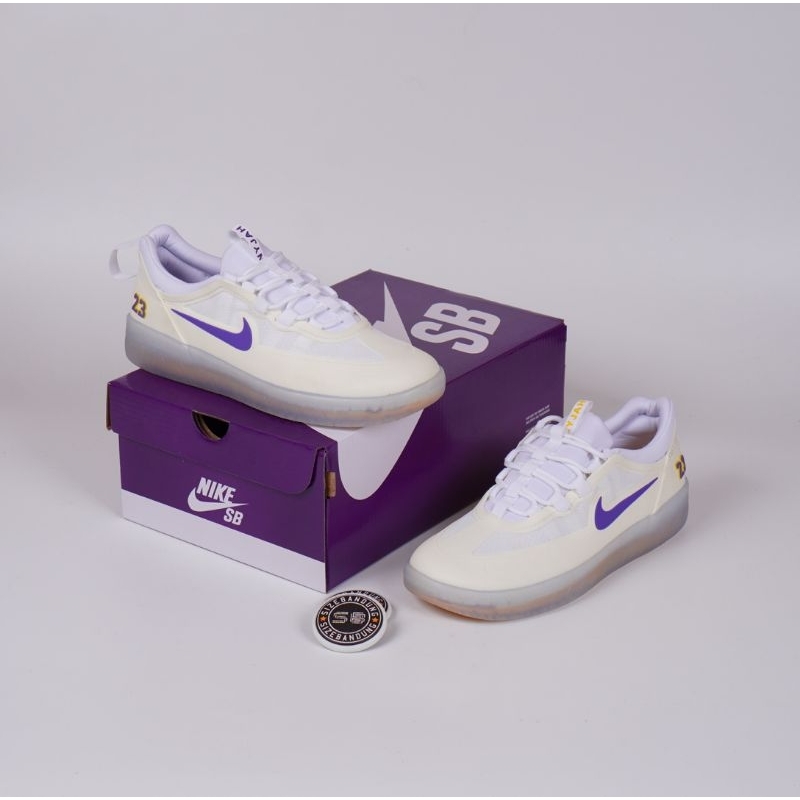 Sepatu Nike SB Nyjah Free 20 Nba La Lakers White Court