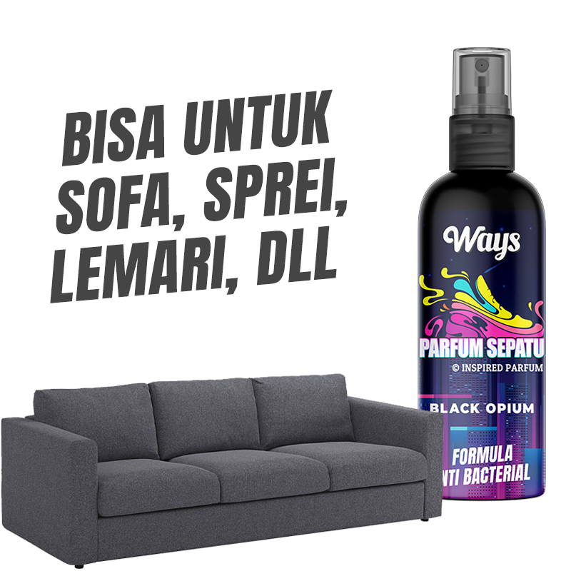 A027 | WAYS Parfum Sepatu Helm Anti Bau &amp; Bakteri Spray Pengharum Pewangi Ruangan Interior Mobil - 75ml