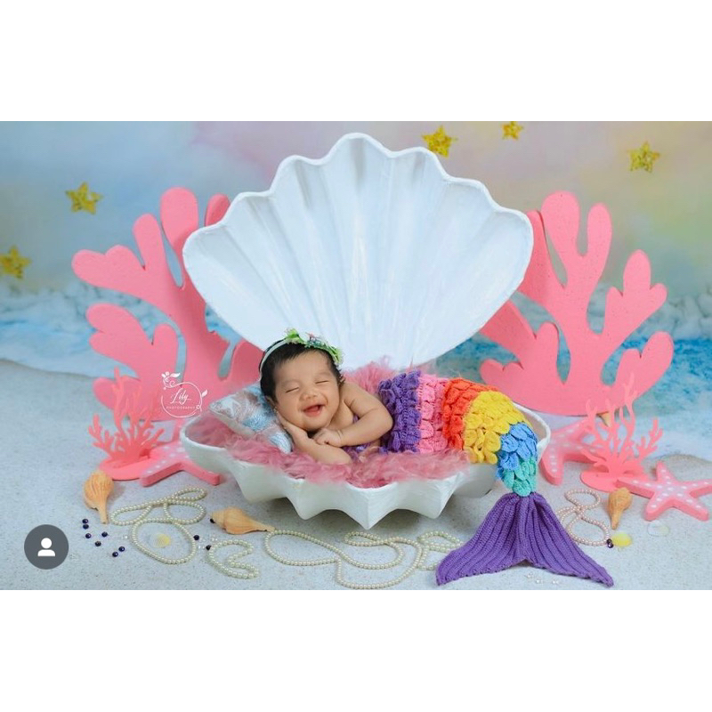 BAJU RAJUT BAYI / COSTUM / PROPERTI FOTOGRAFI / BABY PHOTOSHOOT MERMAID SEMBUR
