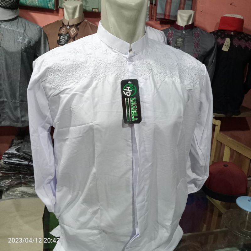 baju takwo/takwa zalzabila khusus putih