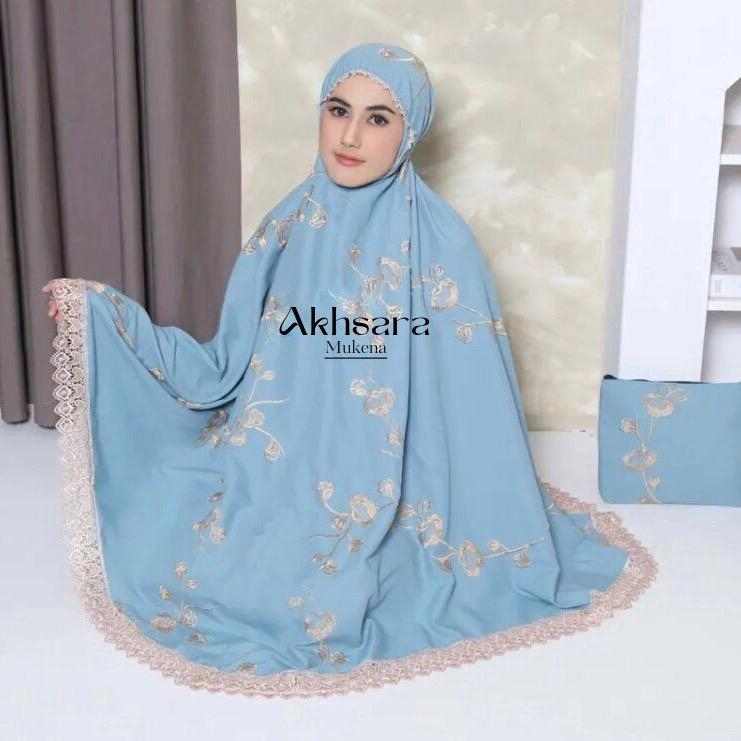 Mukena Dewasa Premium Bordir Mewah Azzahra