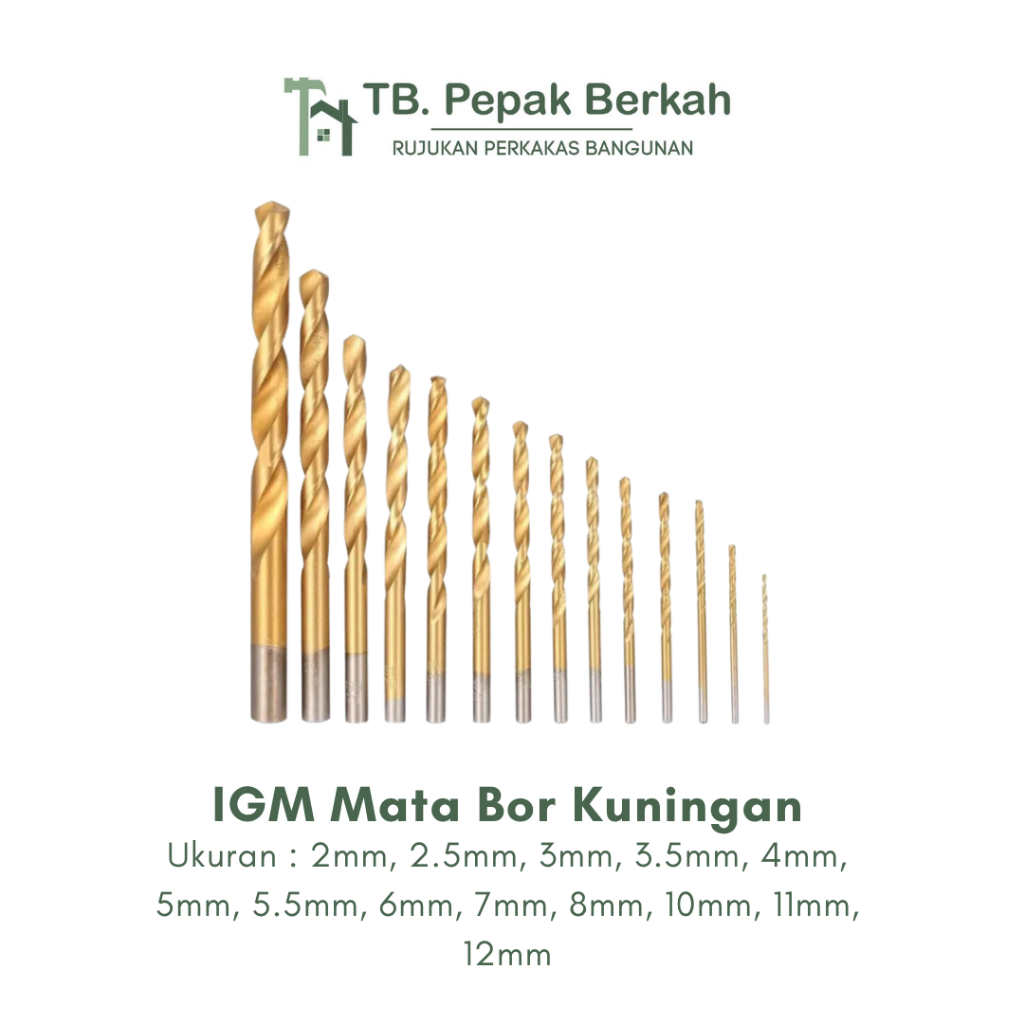 Mata Bor Untuk Kayu Dan Besi IGM