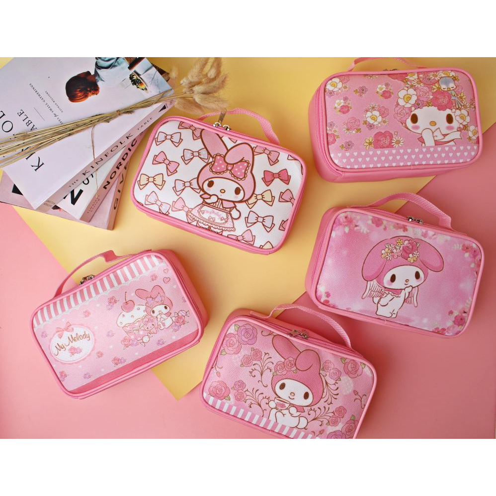 Dompet Kosmetik Serbaguna Karakter Sanrio Ukuran Jumbo Tempat Make Up Travel Hight Quality