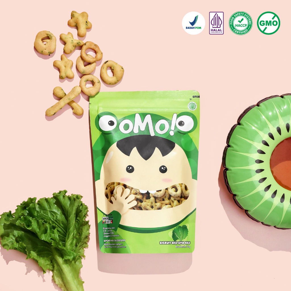 OMO! Puff Kale - Snack Sehat Bayi 1 Tahun++