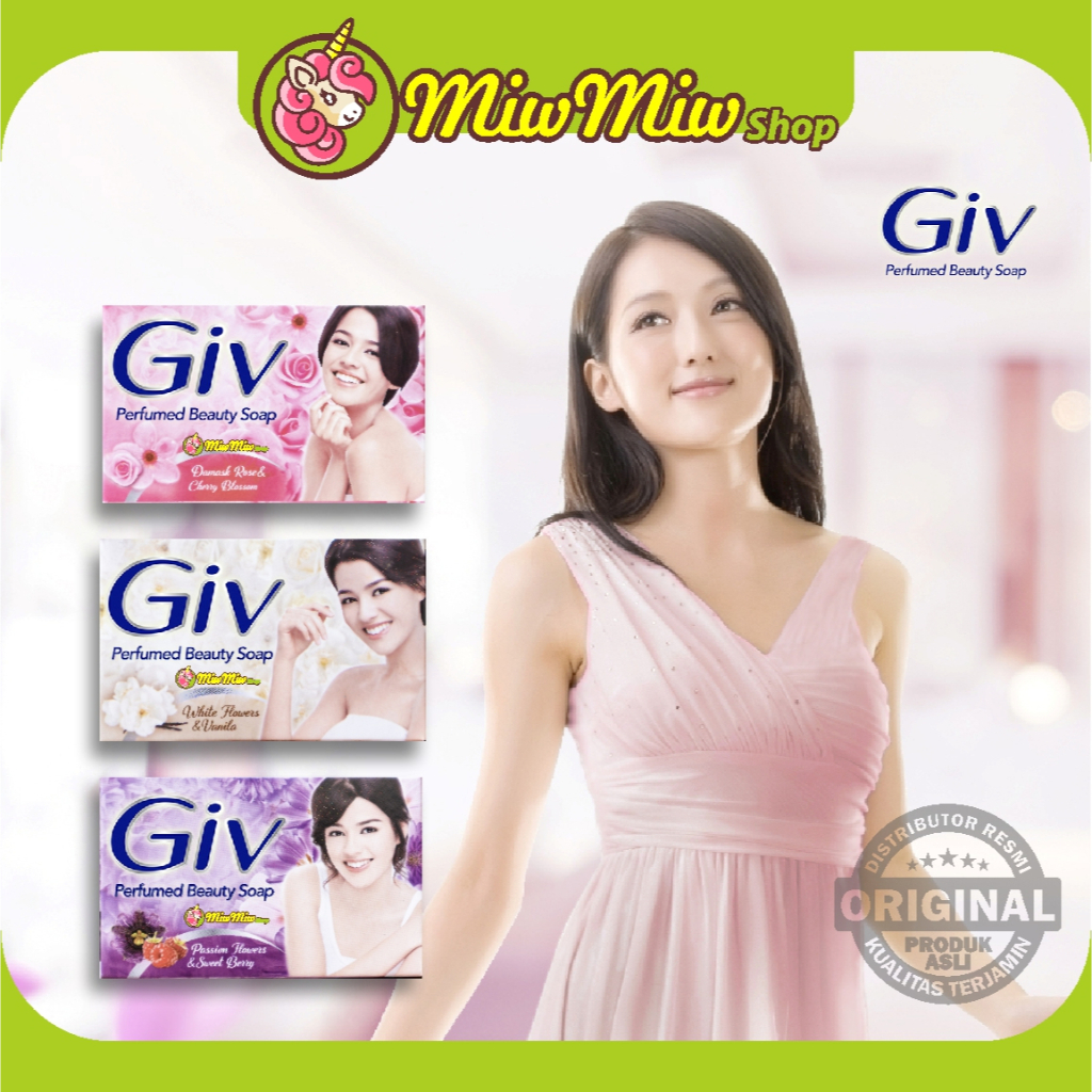 GIV Perfumed Beauty Bar Soap (Sabun Mandi Batang dengan Wangi Fine Fragrance yang Mewah)