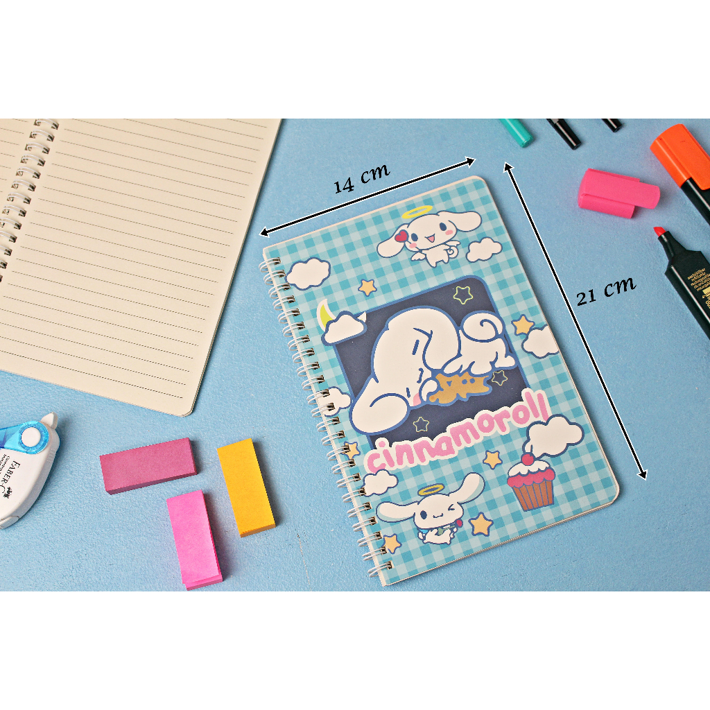 Buku Tulis Ring Motif Notebook Sanrio Buku Catatan Ukuran A5 Murah