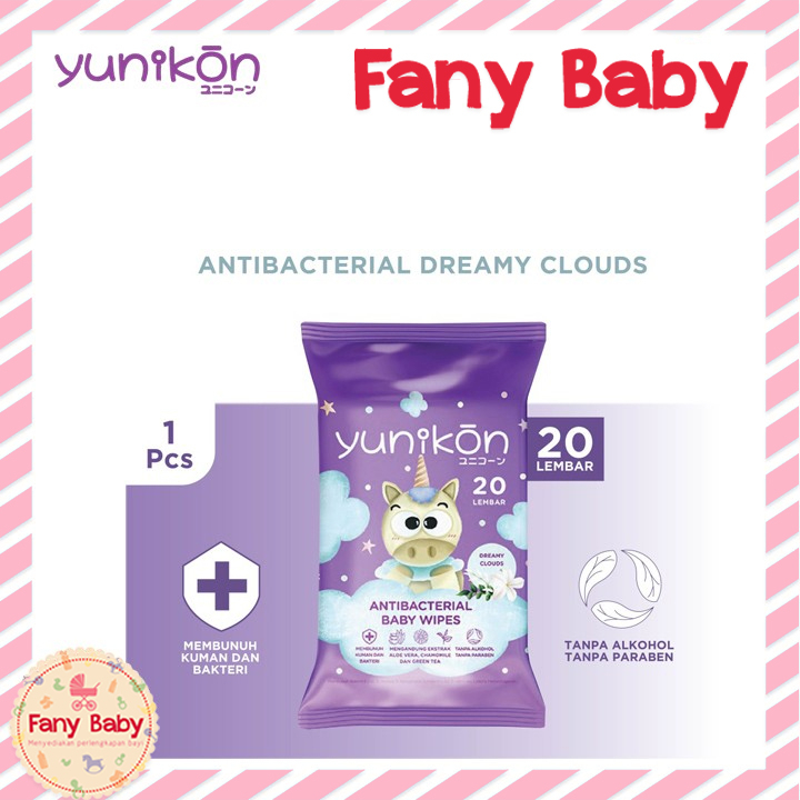 YUNIKON BABY WIPES 20'S