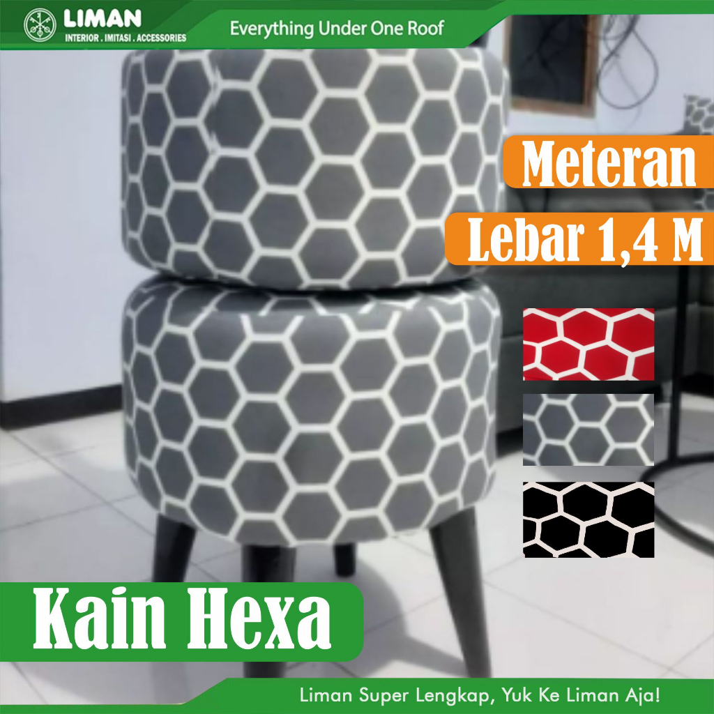 Kain Sofa Hexa / Kain Sarang tawon