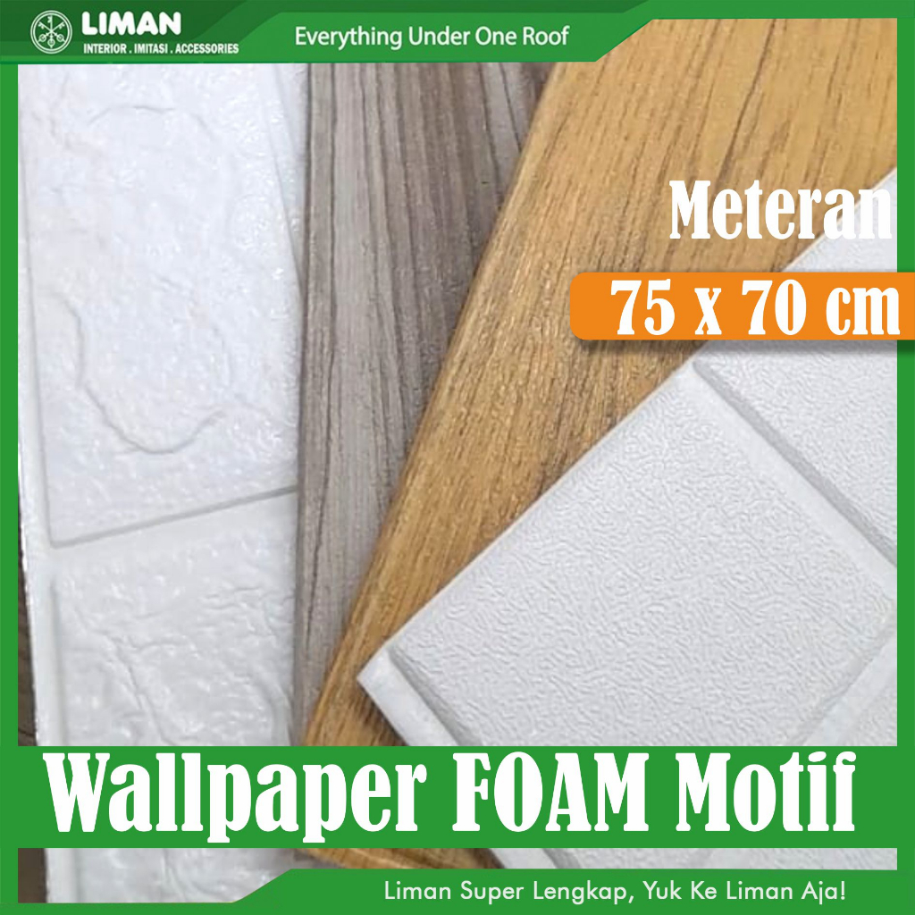 Wallpaper Dinding / Wallpaper Bata / Wallpaper foam