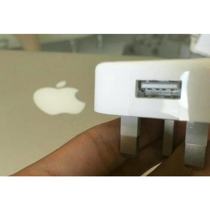 KEPALA CHARGER ADAPTOR ADAPTER KAKI 3 IPHONE 4 5 6 7 8 ORIGINAL BATOK