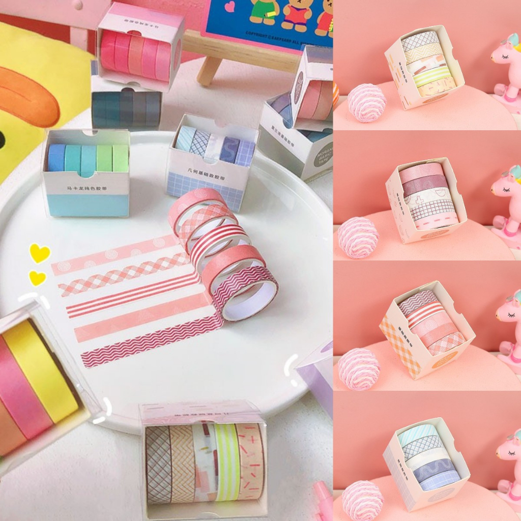 

5 Pcs Stiker Kertasselotip Washi Gambar Pohon Bunga Untuk Dekorasi Scrapbookbuku Diary Diy-LOY