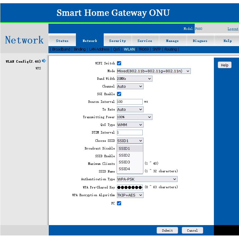 ONU ONT GPON ZTE F660v9 1GE+3FE+1TEL+1USB+WIFI SUPPORT OMCI NEW