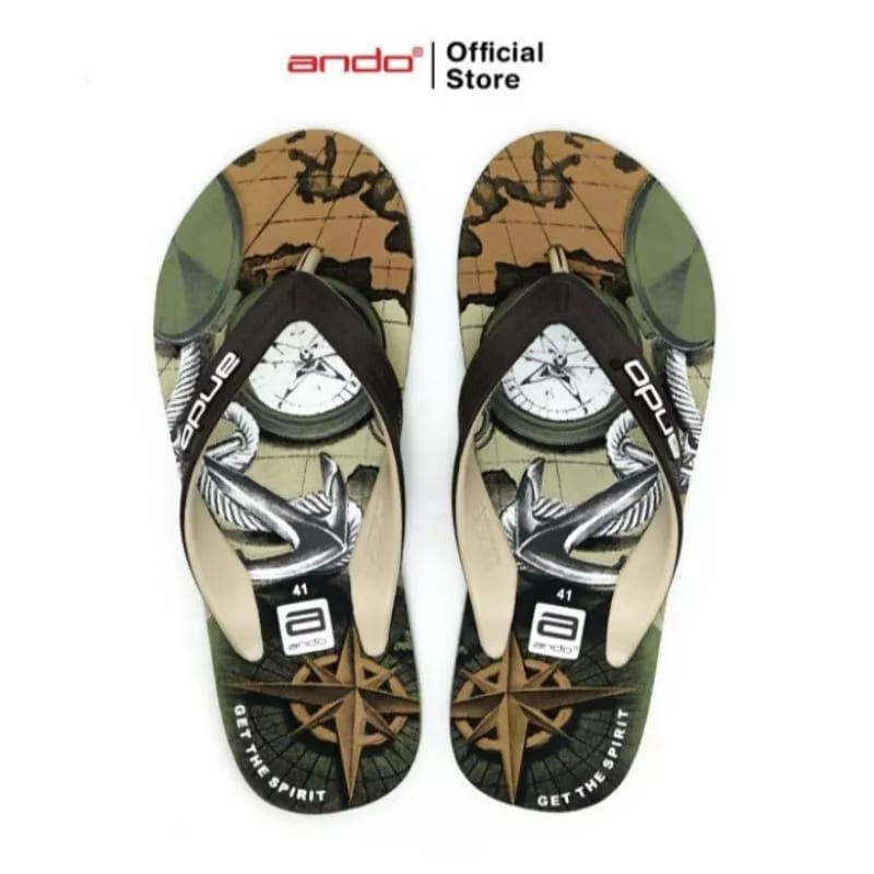 Ando Captain Sandal Pria Jepit Premium Non Slip Sendal Cowok Laki Ando Original