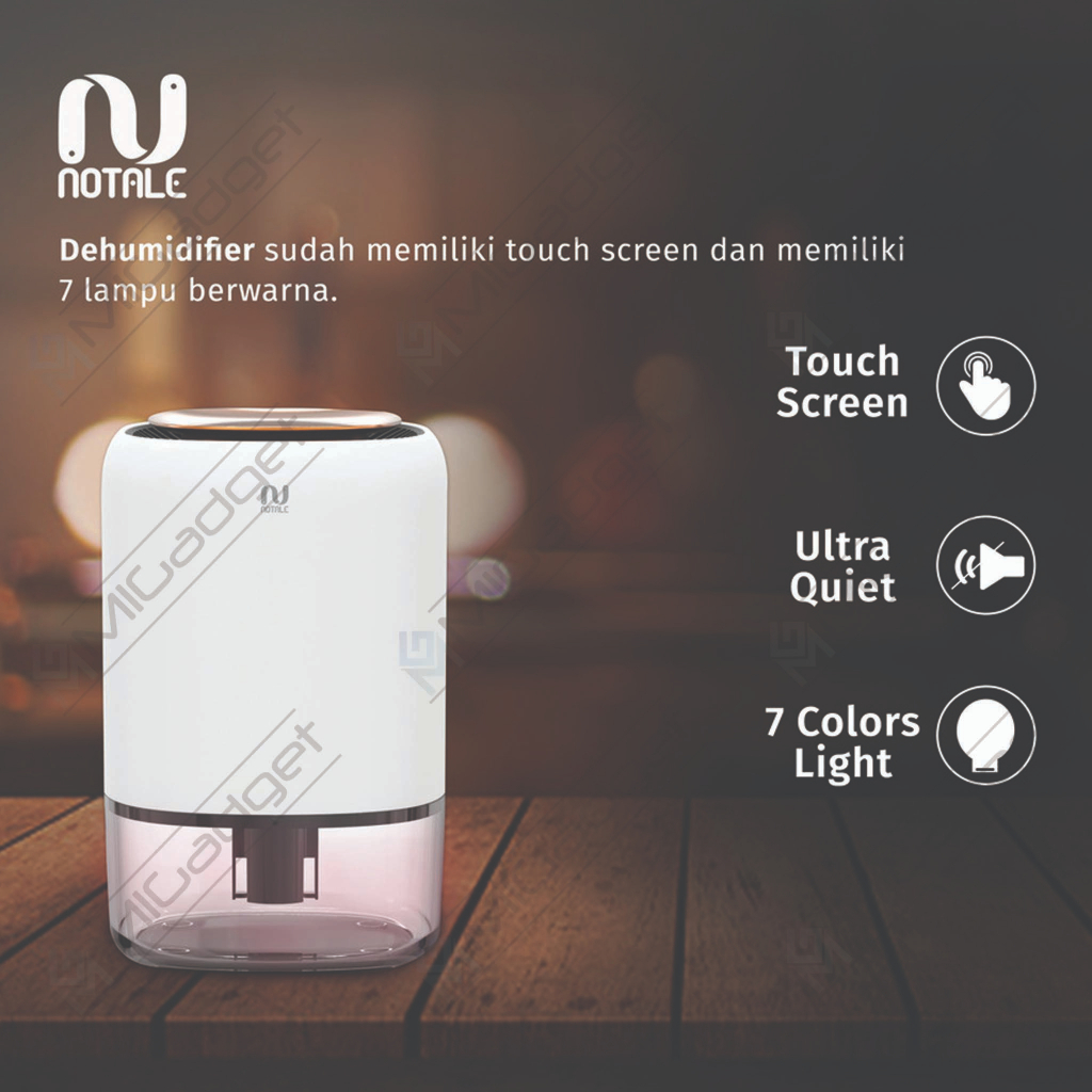 Notale Dehumidifier Suvo Air Dryer Serap Kelembapan Humidifier Touch