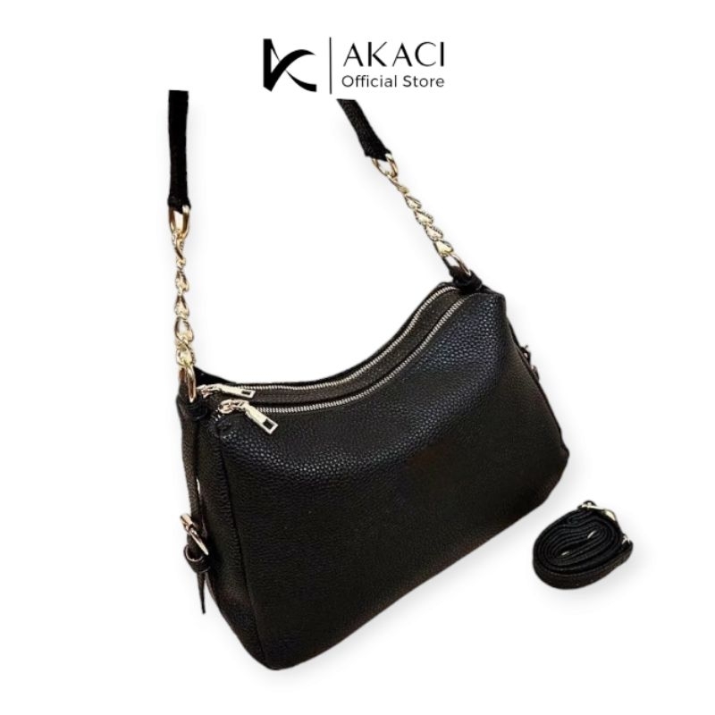 Akaci Tas Selempang Wanita 2 ruang 01-6741 Shoulder Sling bag Terbaru Grosir Murah Fashion Style Korea mango THR