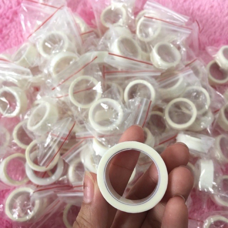 Roll Tape Eyelash Extension PE Non-Woven Breathable / Rolltape Eyetape Kertas Plastik Bulu Mata Eyelid Tape Eyelashes Extention