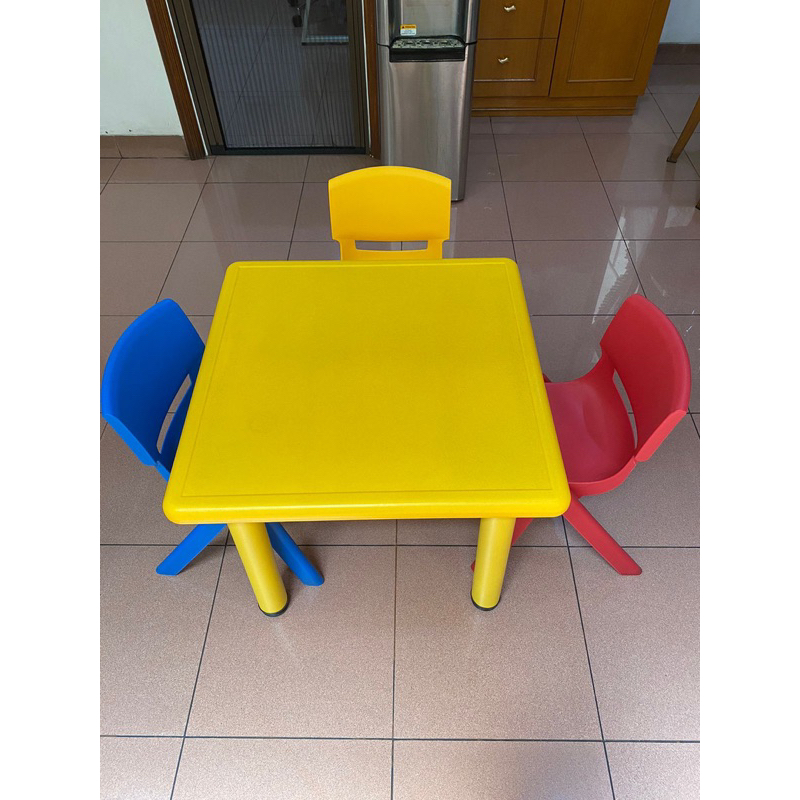 Meja Belajar DIY Anak Children Studying Desk INFORMA Set dengan Kursi (PRELOVED)