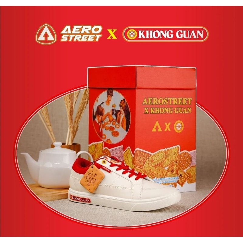 Aerostreet x Khong Guan Sepatu Sneakers Limited Edition