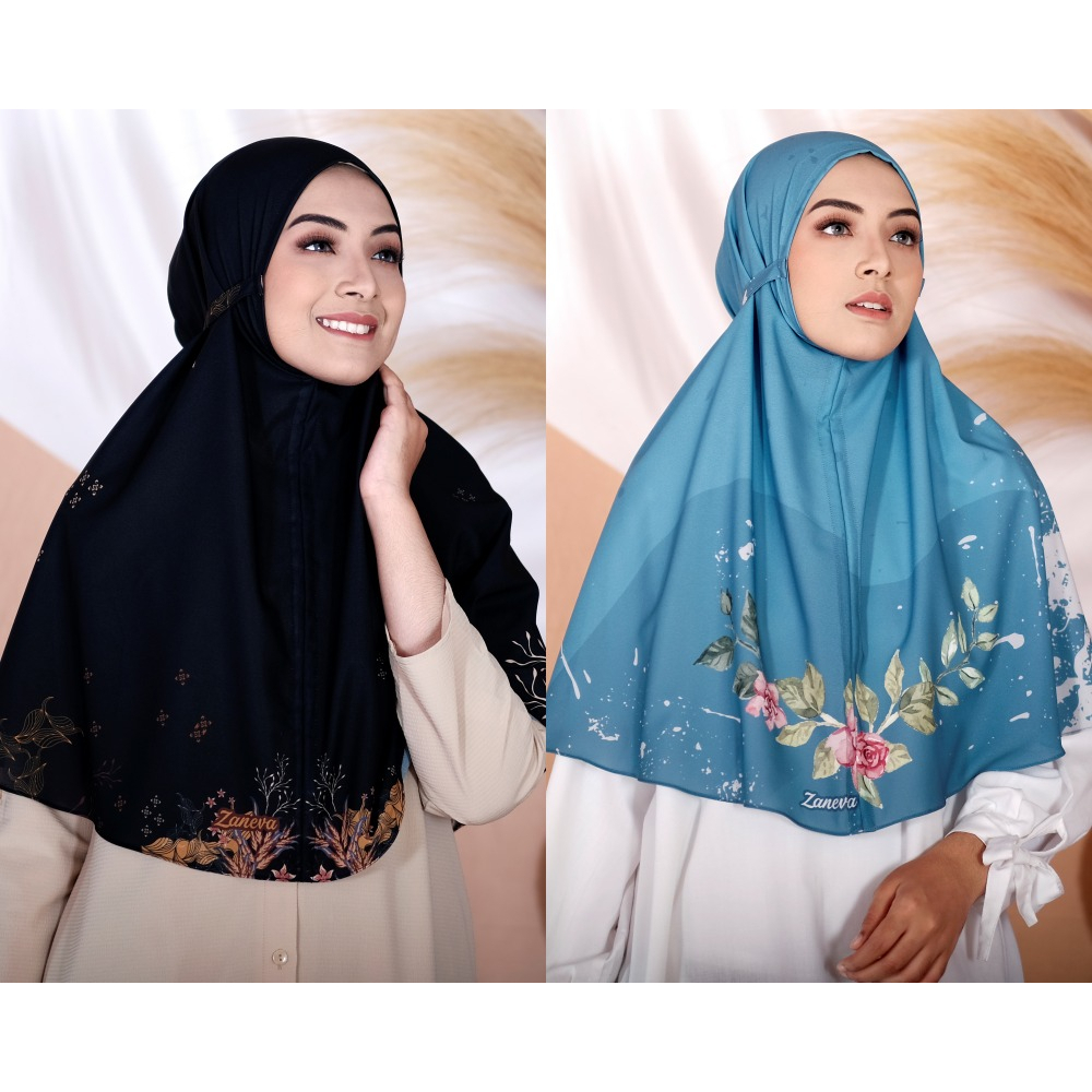 BELI 2 GRATIS 1 Bergo Armany Silk l Bergo Instan Silk l Bergo Printing l Bergo Motif Jahit