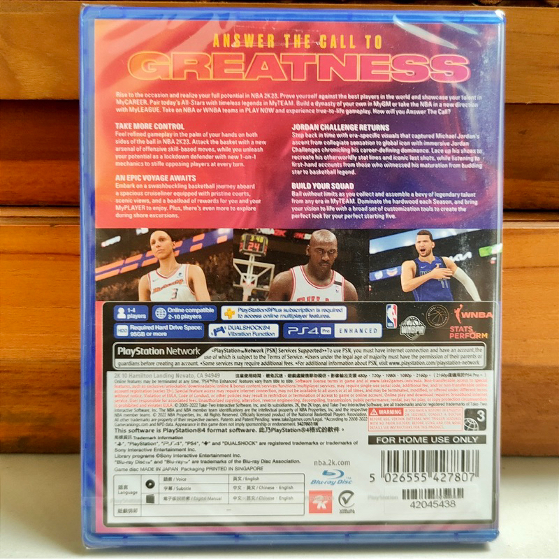 Kaset NBA 2K23 PS4 PS5 NBA 2023 Game Basket CD BD Games Basketball Bola Basket Nba 23 2k 23 Nba 2k23 Ps5 Playstation 4 Region 3 Asia bd Playstation 5 Ps 4 Ps 5 Nba23 Nba2k23 nba2023 bluray disc 2k reg 3 req asian R3 sport sports 2022 22 2k22 blu-ray reg3