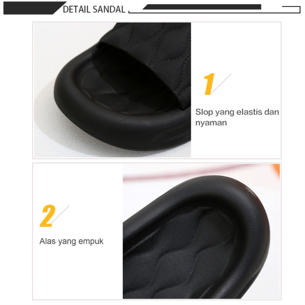 Sandal Slop Wanita Motif Bubble 1220 PVC Import Premium Calatrava