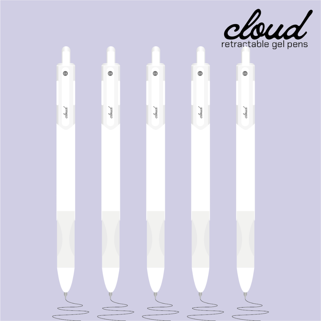 

Paperie Lab - CLOUD pulpen gel tinta hitam