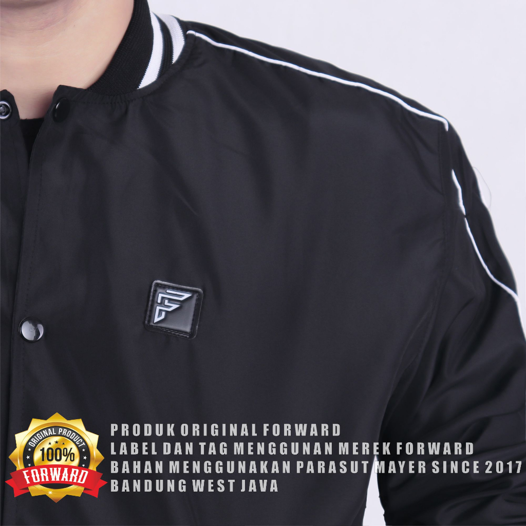 Forward System A Jaket Baseball Varsity Jacket Base Ball Unisex Korean Style Remaja M L XL